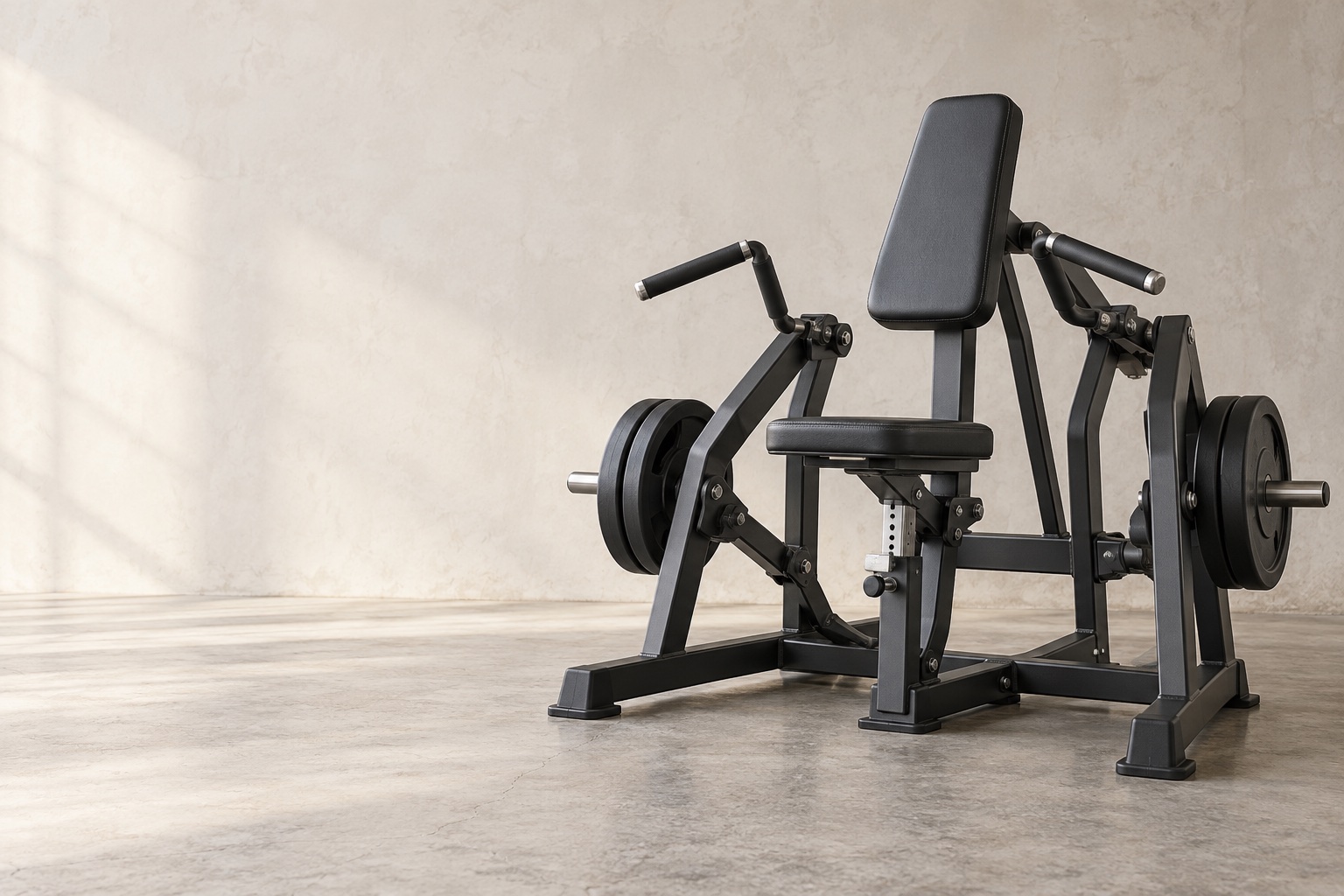 Concept visualization of a plate loaded strength machine